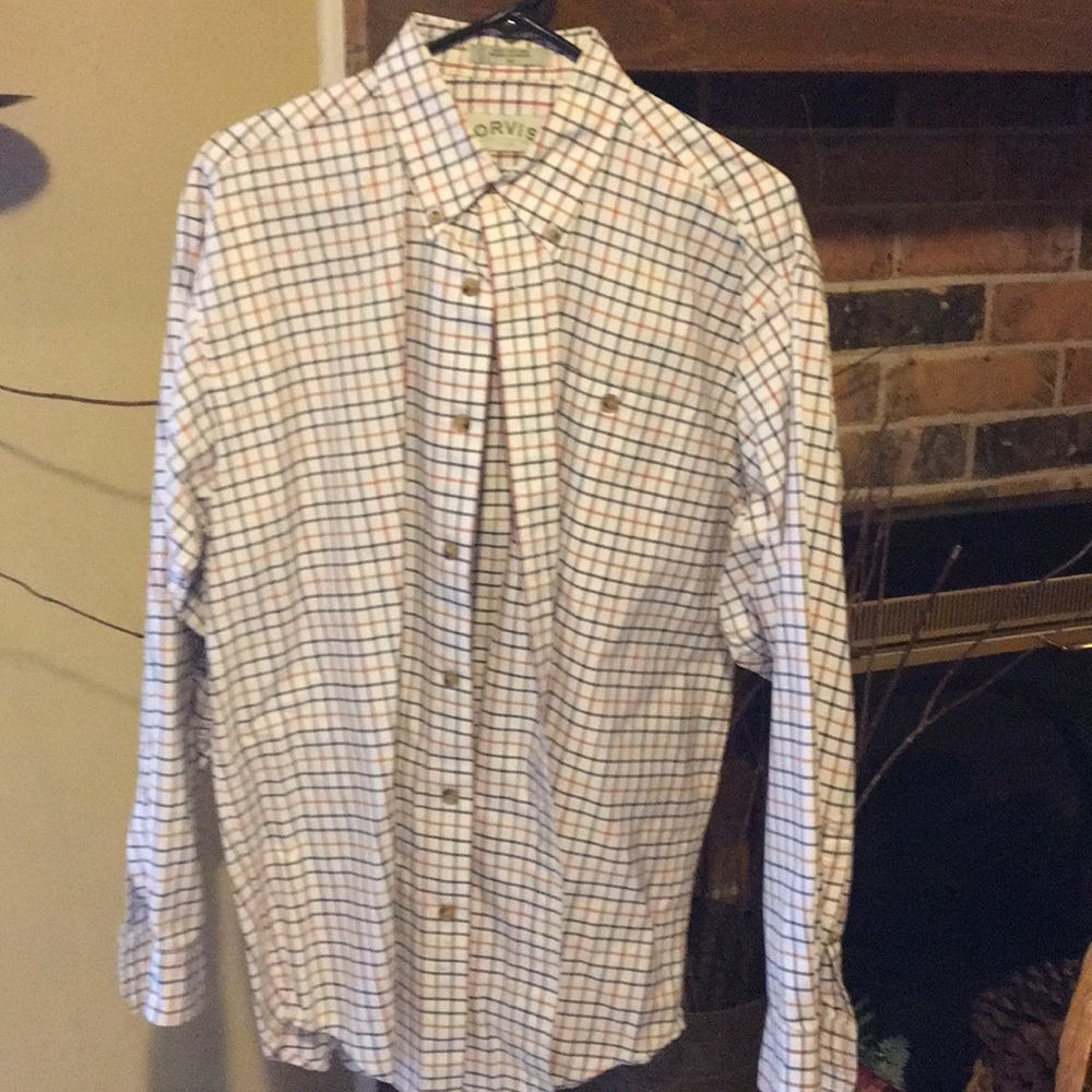 Orvis mens medium button down. UEC